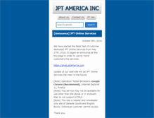 Tablet Screenshot of jptamerica.com